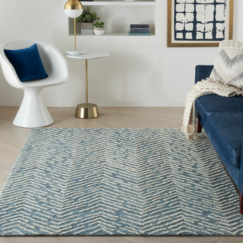 Nourison rug Colorado CLR02 INDIV INDIGO IVORY 5x7 099446786333 interior 1