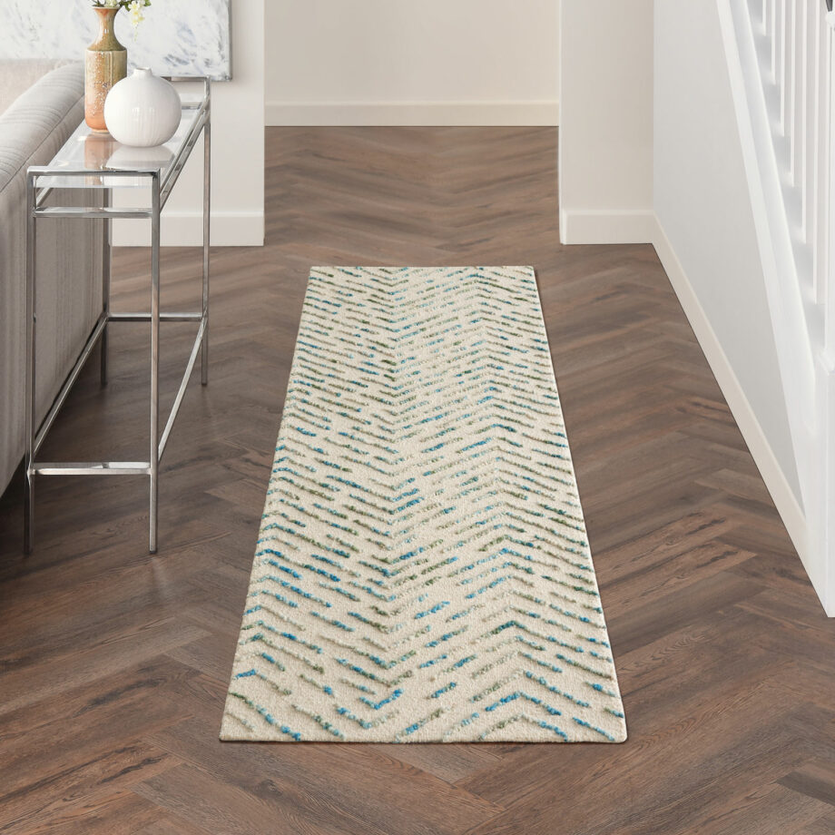 Nourison rug Colorado CLR02 IVGRE IVORY GREEN 2x8 099446786364 interior 1