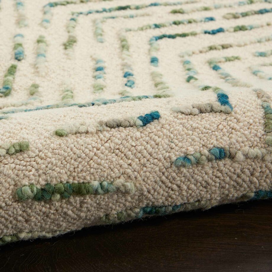 Nourison rug Colorado CLR02 IVGRE IVORY GREEN 5X7 099446786401 TX01