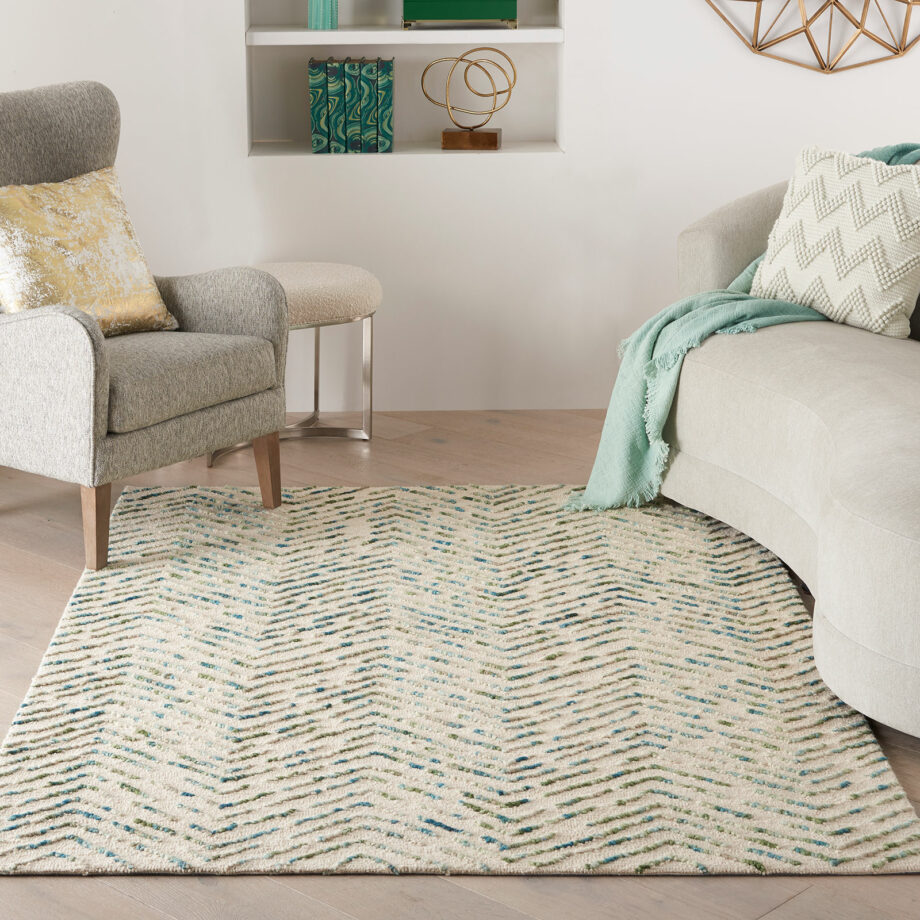 Nourison rug Colorado CLR02 IVGRE IVORY GREEN 5X7 099446786401 interior 1 1