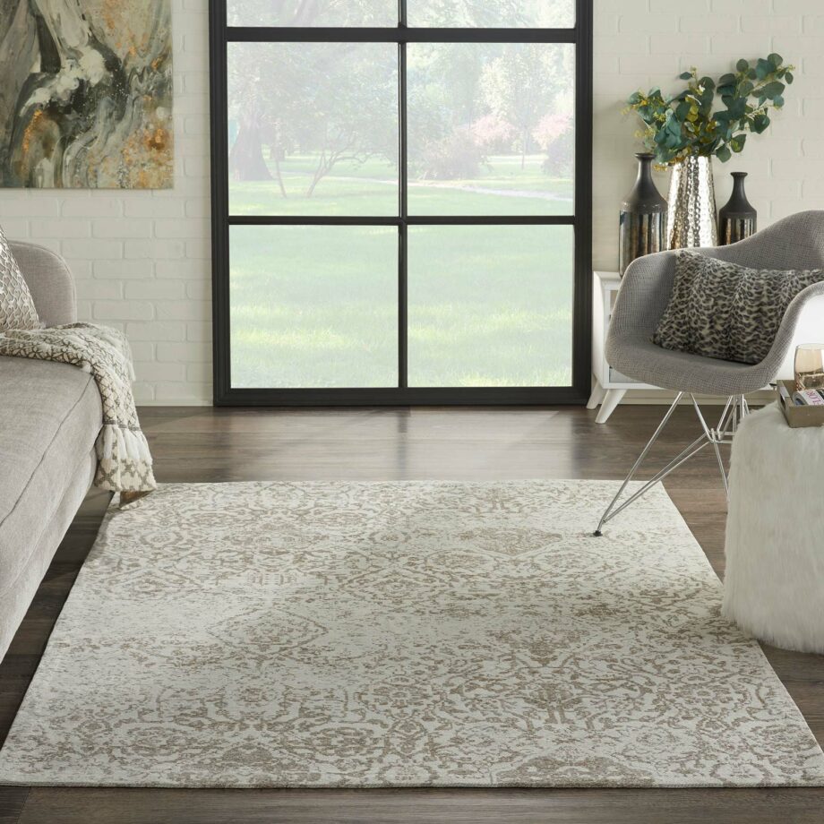 Nourison rug Damask DAS06 IV IVORY 5x7 099446349828 interior 3