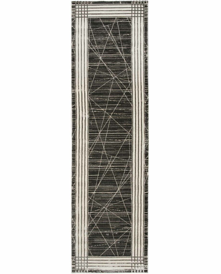 Nourison rug Desire DSR01 CHASV CHARCOAL SILVER 2x8 099446128683