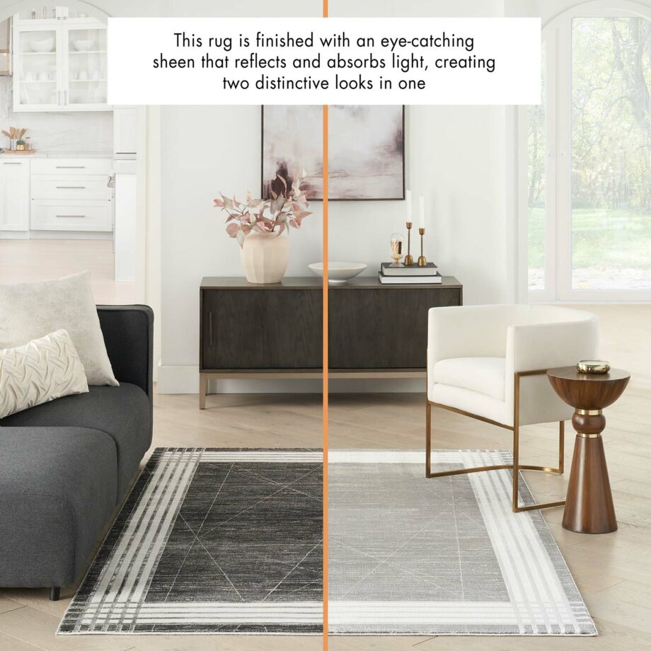 Nourison rug Desire DSR01 CHASV CHARCOAL SILVER 5X7 099446128713 interior 3