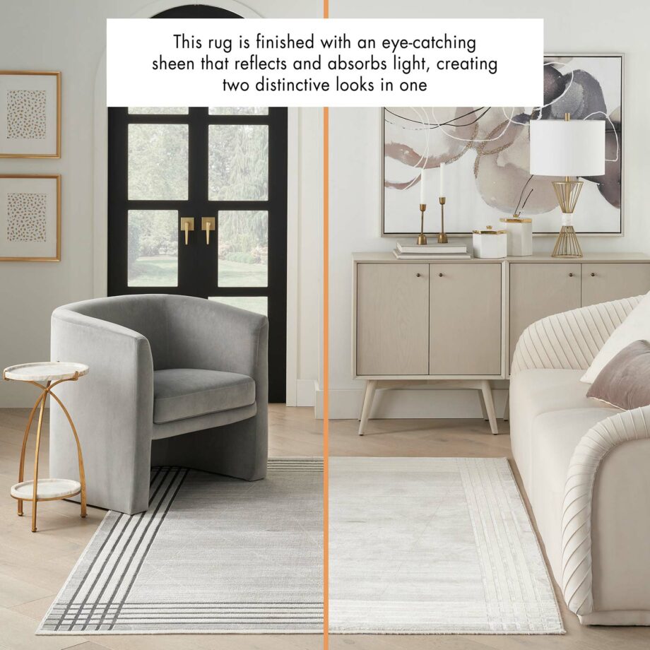 Nourison rug Desire DSR01 GRSIL GREY SILVER 5X7 099446128652 interior 3