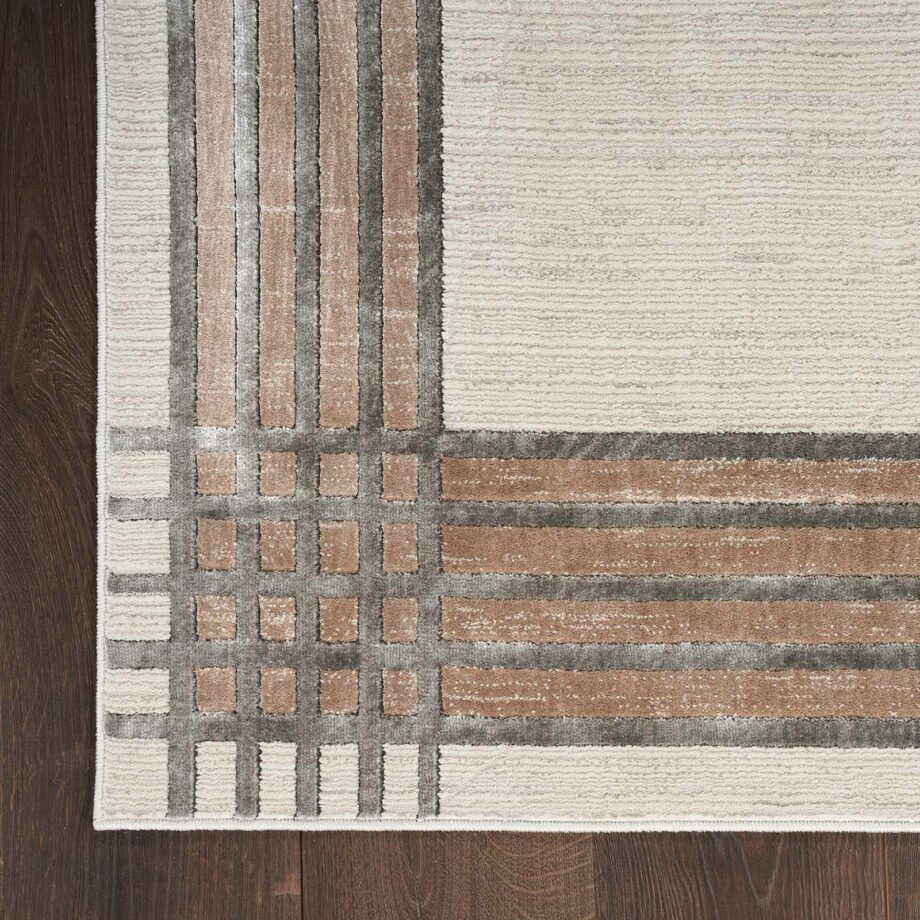 Nourison rug Desire DSR01 IVSIL IVORY SILVER 5X7 099446128331 CR
