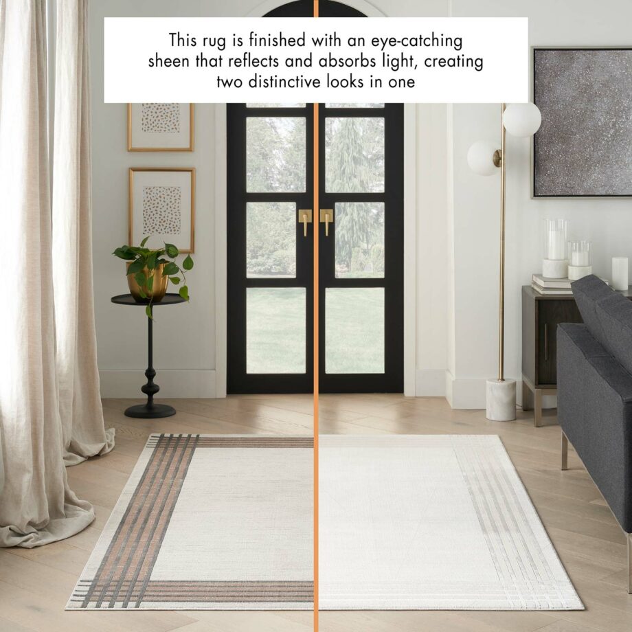 Nourison rug Desire DSR01 IVSIL IVORY SILVER 5X7 099446128331 interior 3