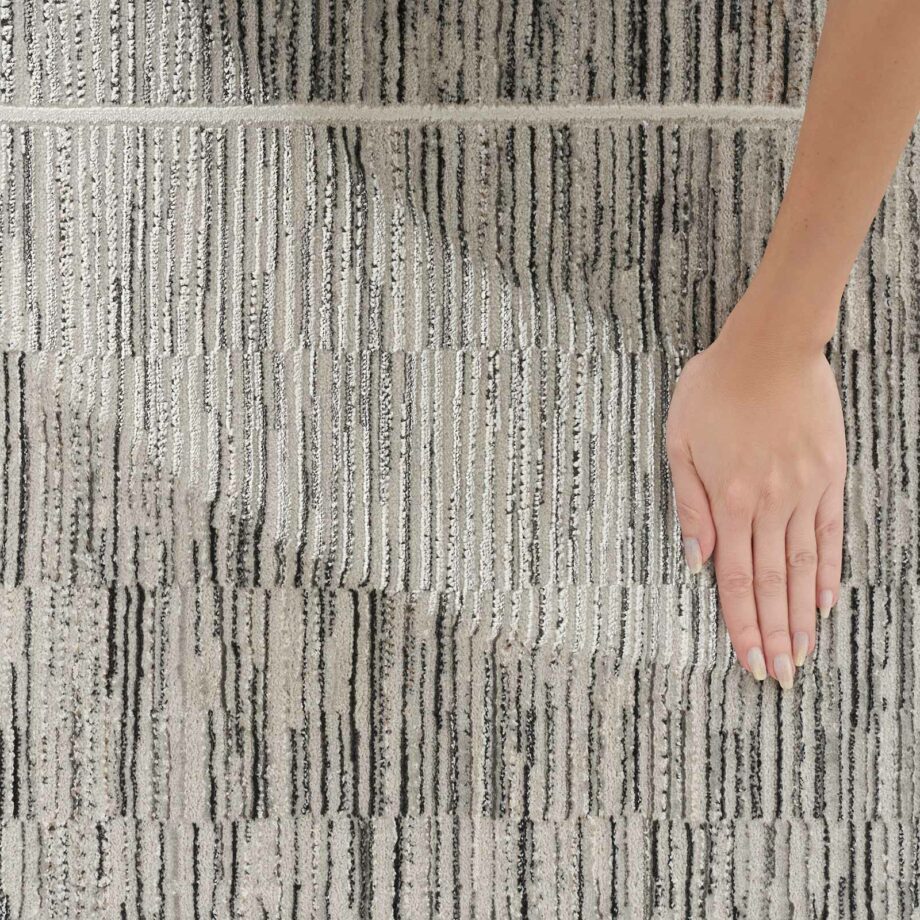 Nourison rug Desire DSR02 CHAGY CHARCOAL GREY 5X7 099446128874 HAND