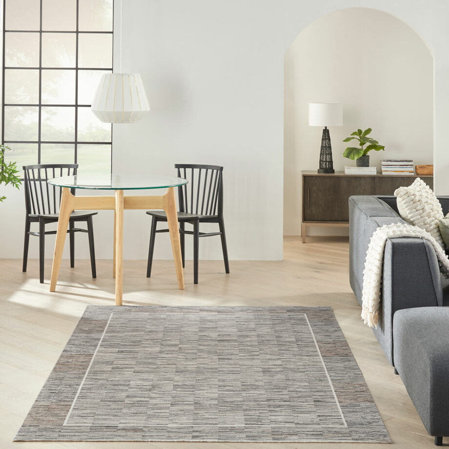 Nourison rug Desire DSR02 CHAGY CHARCOAL GREY 5X7 099446128874 interior 1