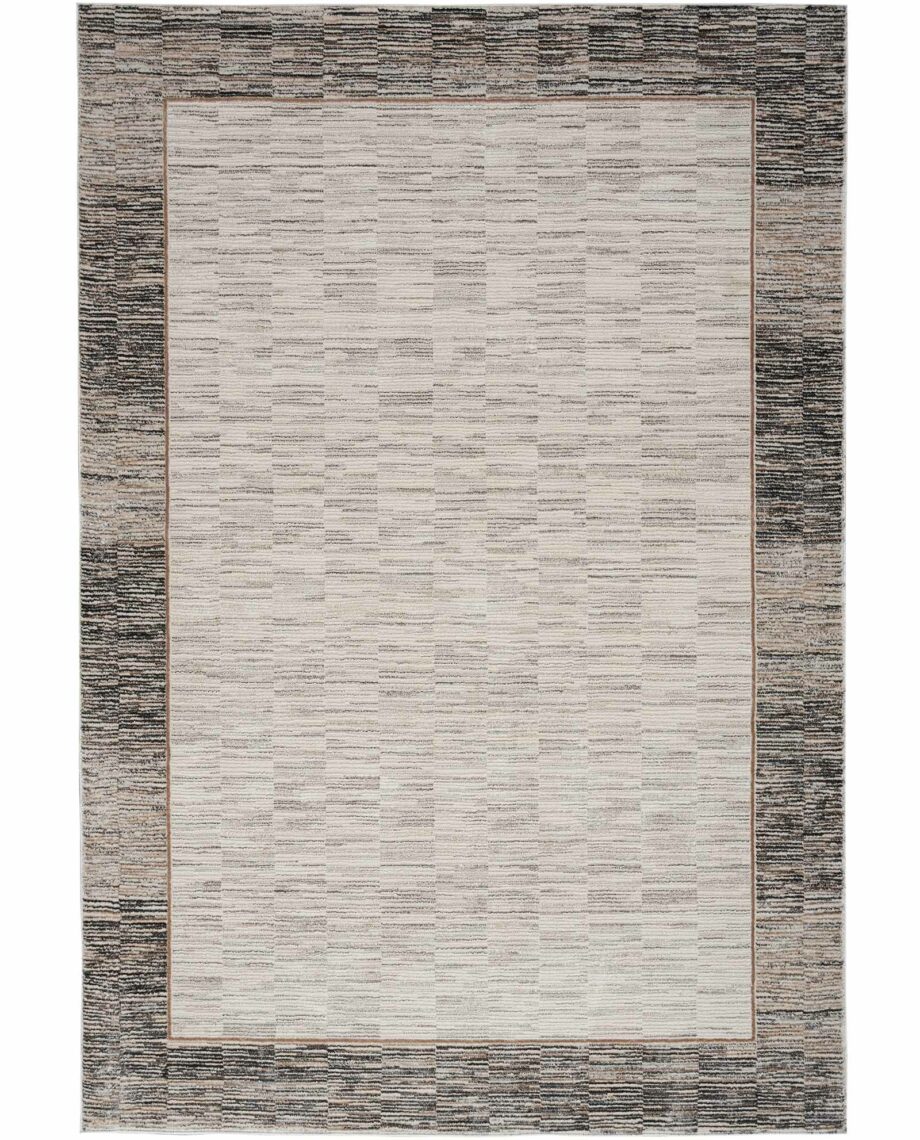 Nourison rug Desire DSR02 GRYBK GREY BLACK 5X7 099446129086