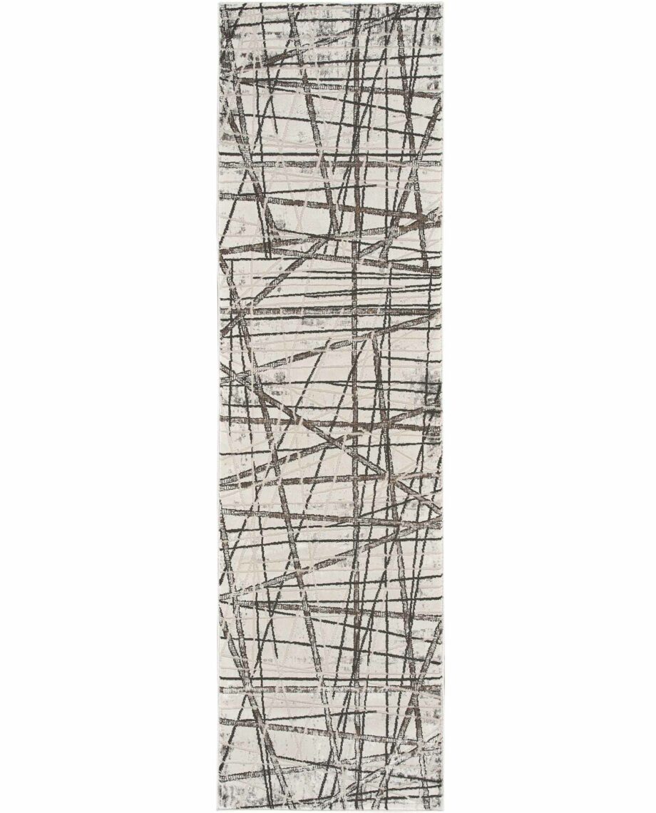 Nourison rug Desire DSR03 GRSIL GREY SILVER 2x8 099446129116