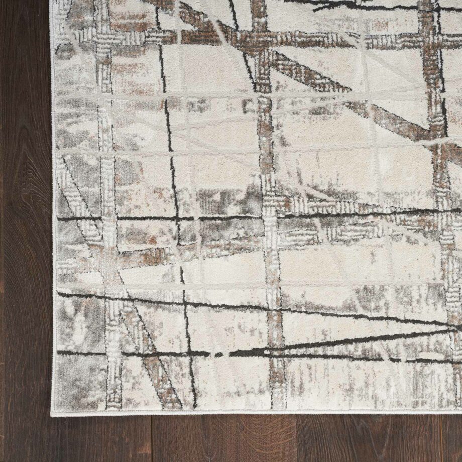 Nourison rug Desire DSR03 GRSIL GREY SILVER 5X7 099446129130 CR