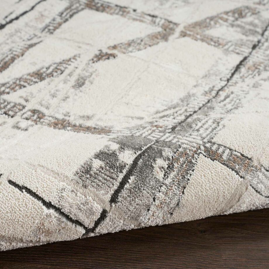 Nourison rug Desire DSR03 GRSIL GREY SILVER 5X7 099446129130 TX01