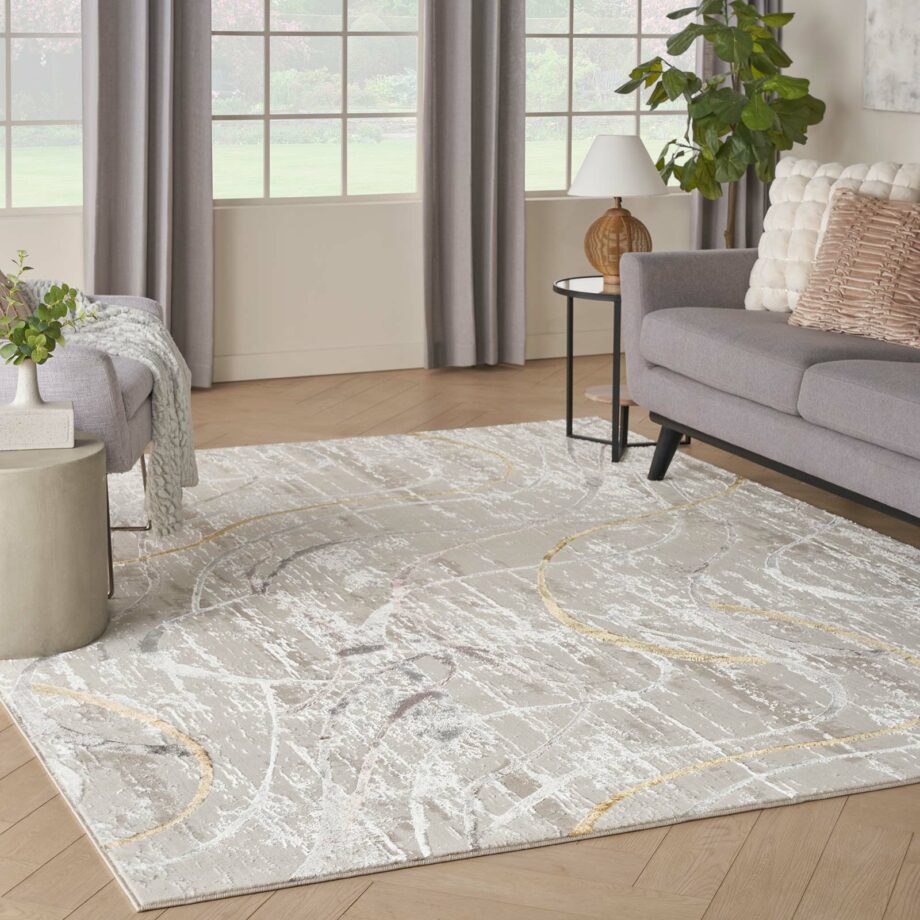 Nourison rug Glitz GLZ01 IVMTC IVORY MULTICOLOR 8x10 099446133649 interior 1