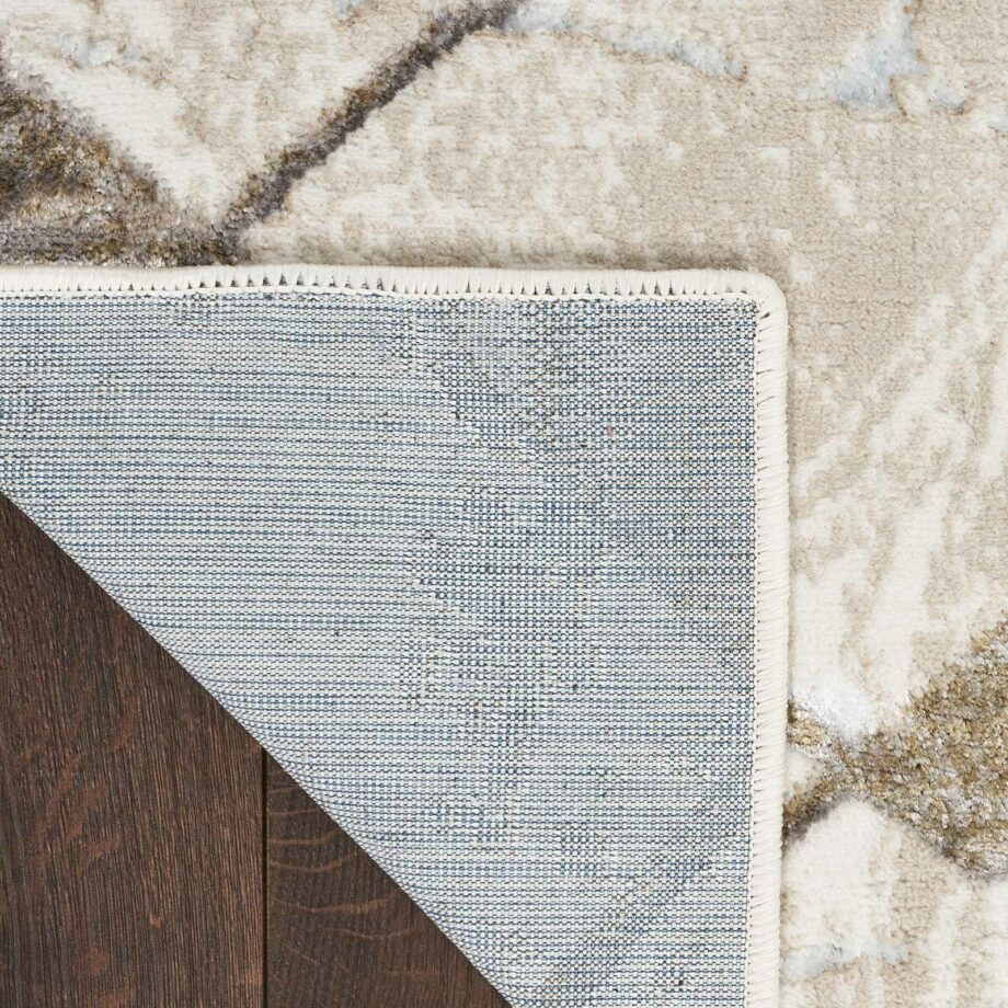 Nourison rug Glitz GLZ02 IVGRY IVORY GREY 5X7 099446133731 CRB