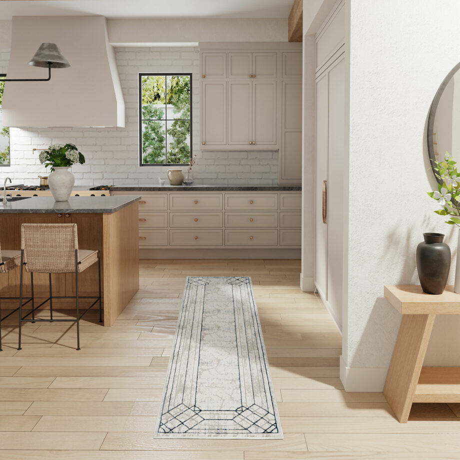 Nourison rug Glitz GLZ03 IVTAU IVORY TAUPE 2x8 099446134196 interior 1
