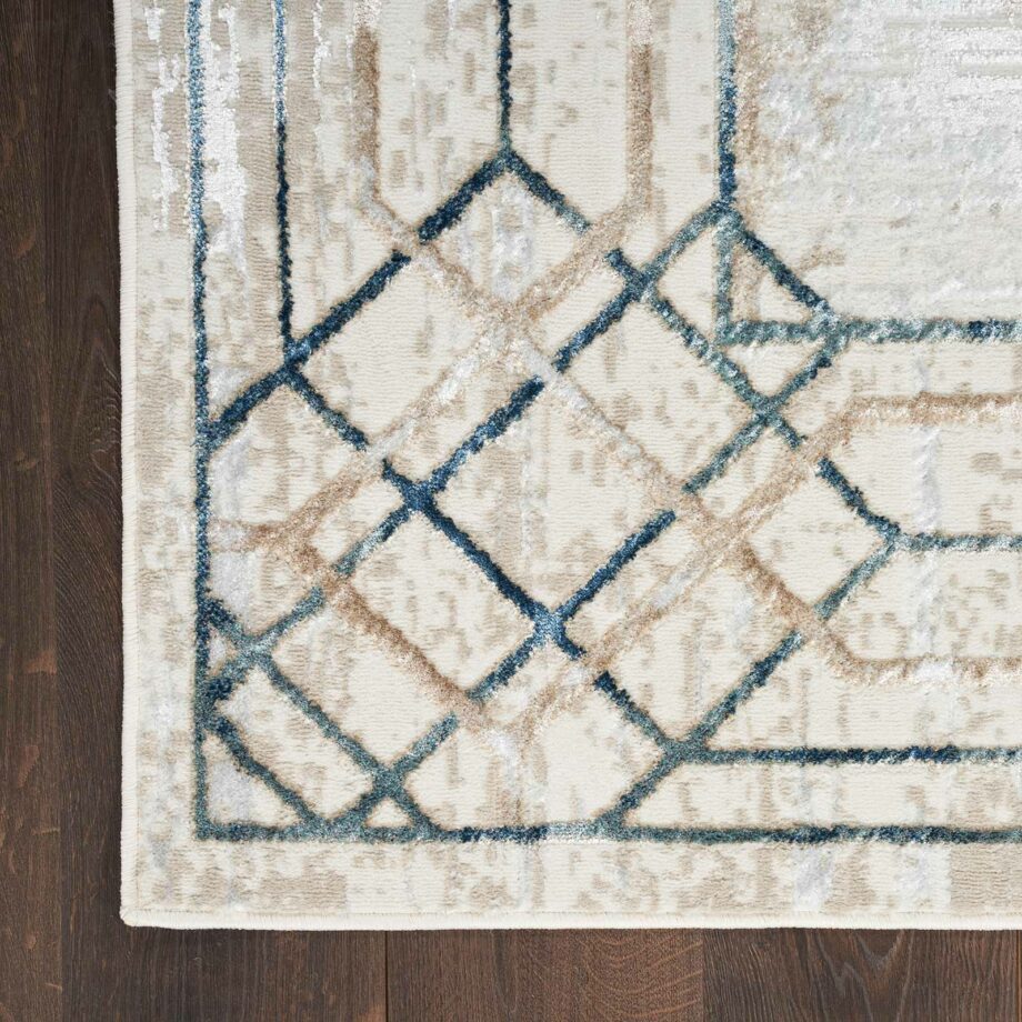 Nourison rug Glitz GLZ03 IVTAU IVORY TAUPE 5X7 099446134219 CR