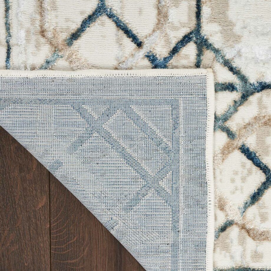Nourison rug Glitz GLZ03 IVTAU IVORY TAUPE 5X7 099446134219 CRB