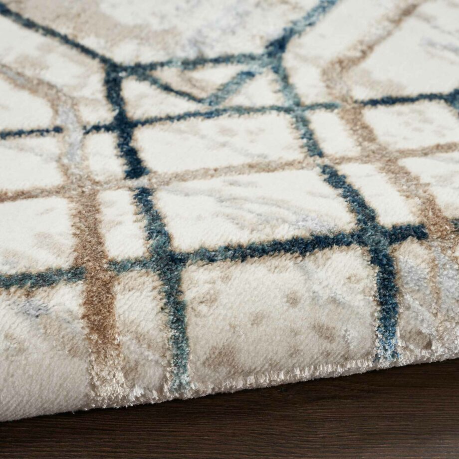 Nourison rug Glitz GLZ03 IVTAU IVORY TAUPE 5X7 099446134219 TX01