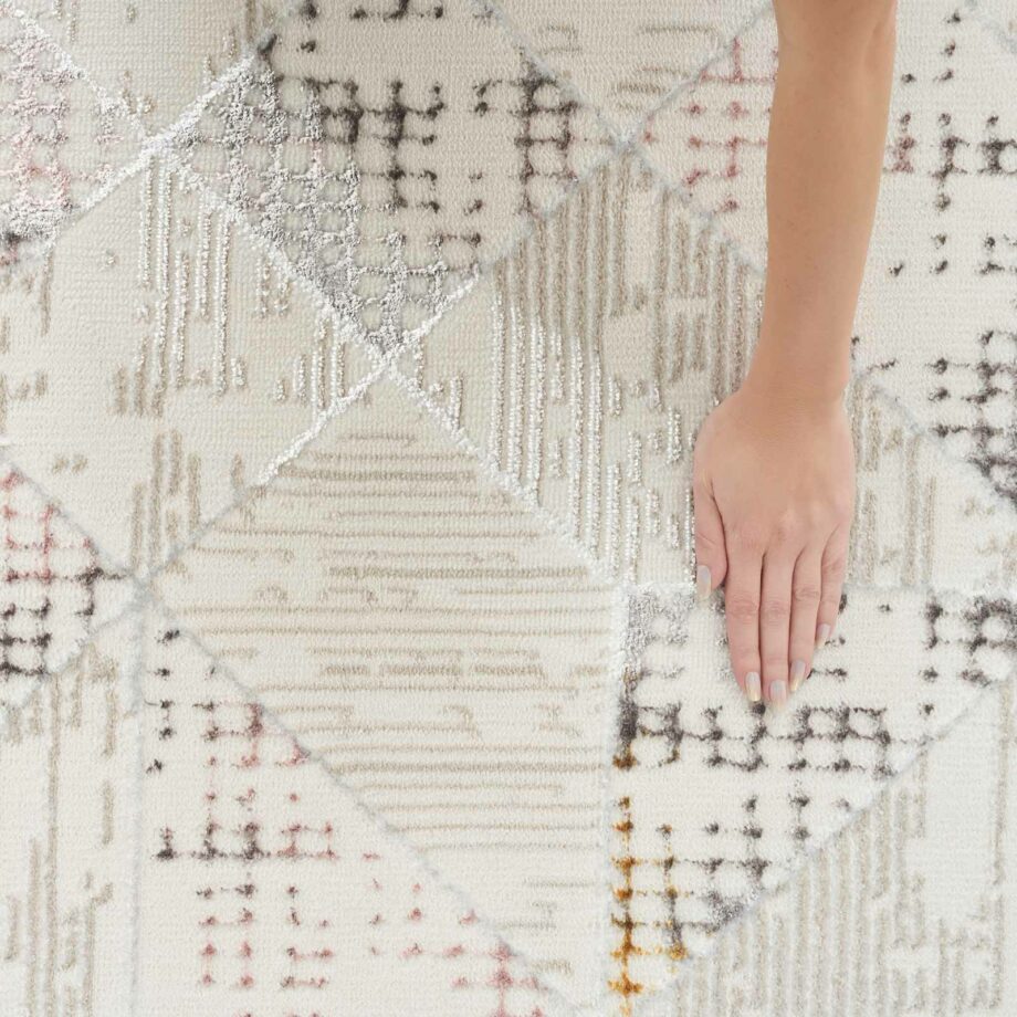 Nourison rug Glitz GLZ04 IVMTC IVORY MULTICOLOR 5X7 099446134394 HAND