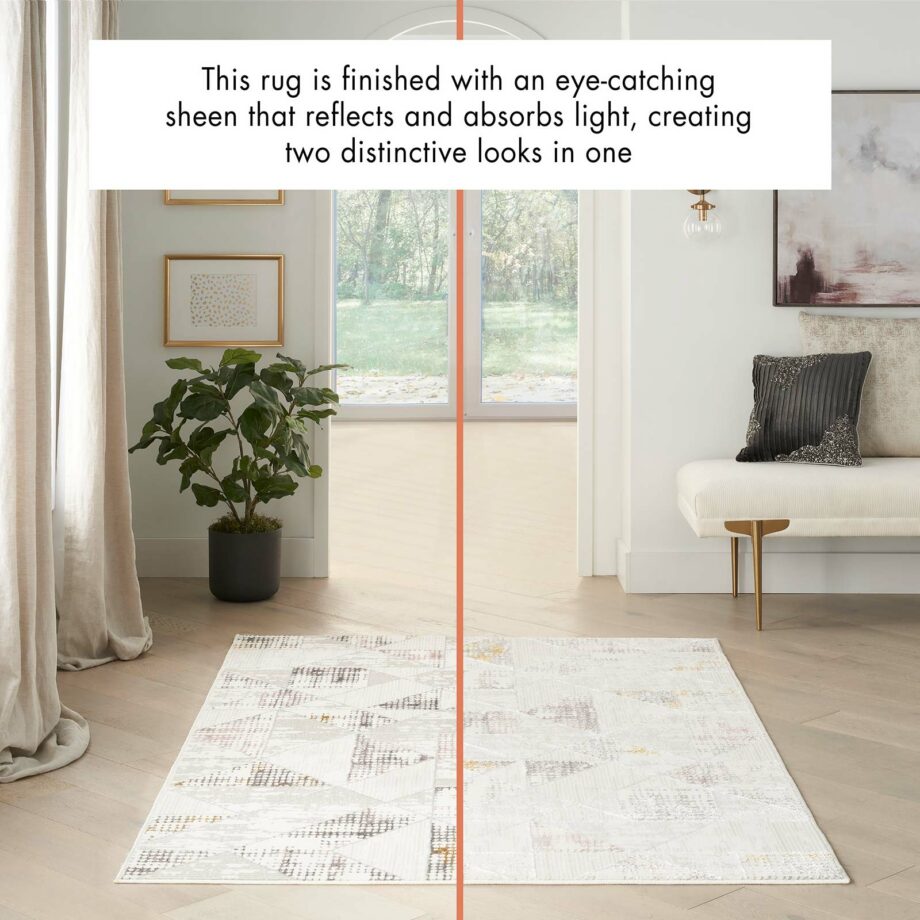 Nourison rug Glitz GLZ04 IVMTC IVORY MULTICOLOR 5X7 099446134394 interior 3