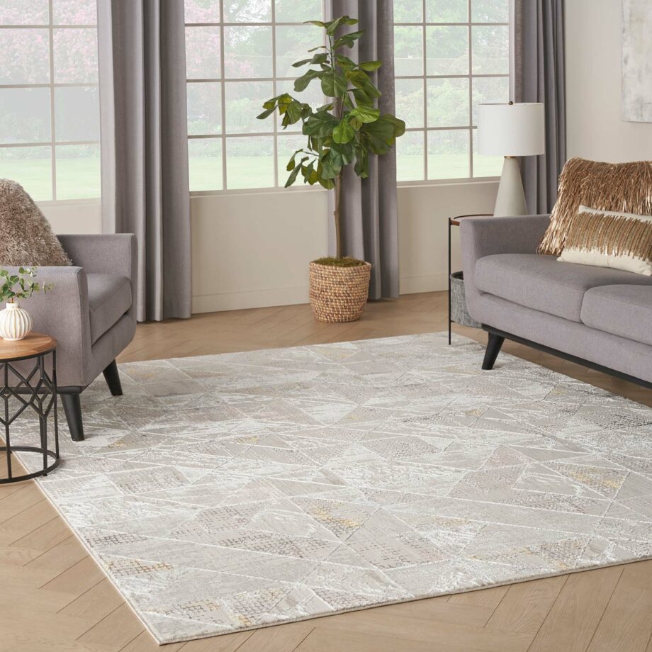 Nourison rug Glitz GLZ04 IVMTC IVORY MULTICOLOR 8x10 099446134424 interior 1