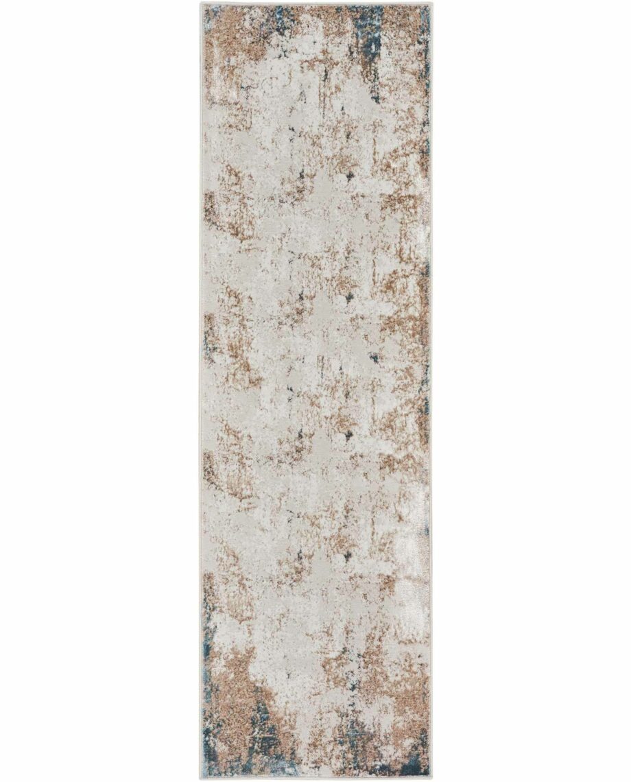 Nourison rug Glitz GLZ06 TAUMT TAUPE MULTICOLOR 2x8 099446134455