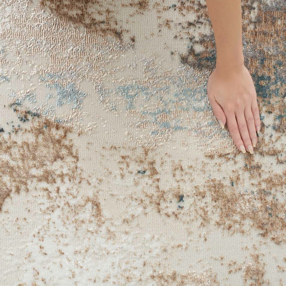Nourison rug Glitz GLZ06 TAUMT TAUPE MULTICOLOR 5X7 099446134554 HAND