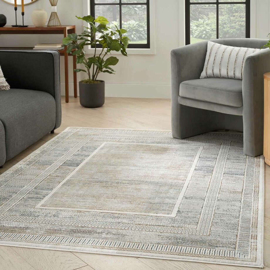 Nourison rug Glitz GLZ07 IVMTC IVORY MULTICOLOR 5x7 099446911834 interior 1