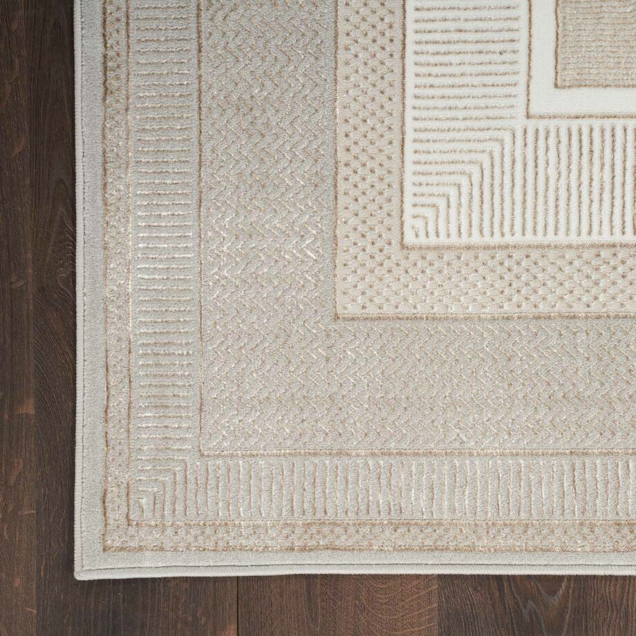 Nourison rug Glitz GLZ07 IVORY 5X7 099446134622 CR