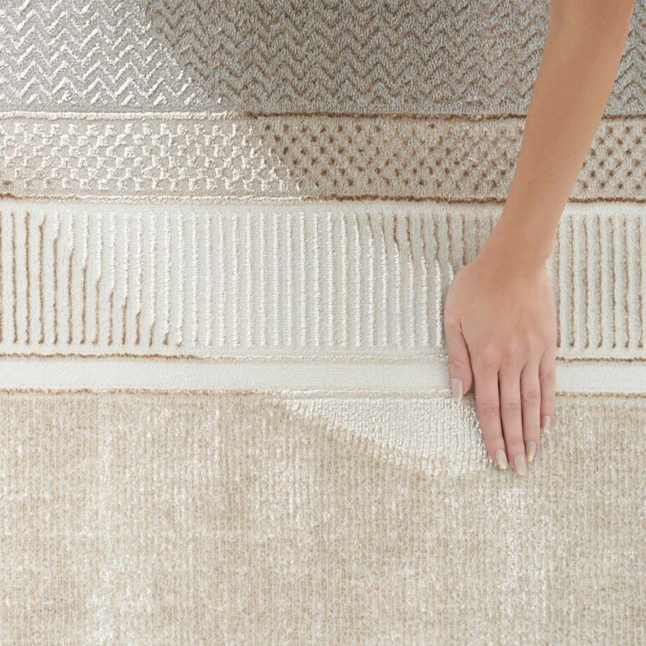 Nourison rug Glitz GLZ07 IVORY 5X7 099446134622 HAND