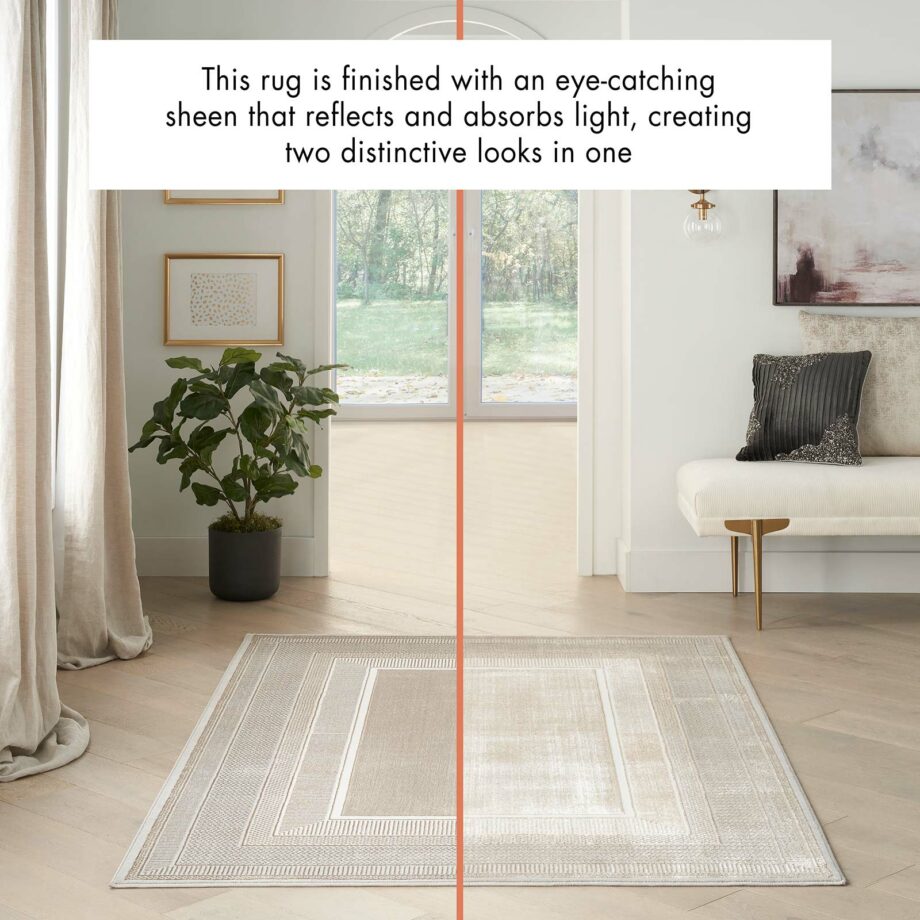 Nourison rug Glitz GLZ07 IVORY 5X7 099446134622 interior 3