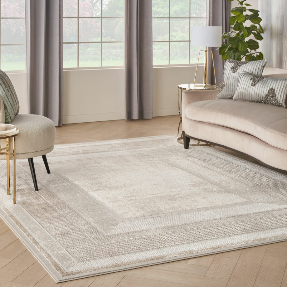 Nourison rug Glitz GLZ07 IVORY 8x10 099446134639 interior 1