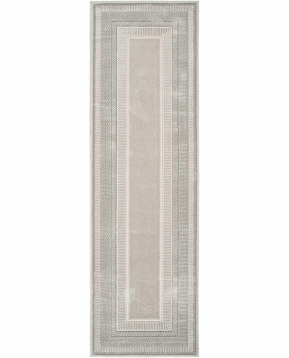 Nourison rug Glitz GLZ07 SILVR SILVER 2x8 099446911773