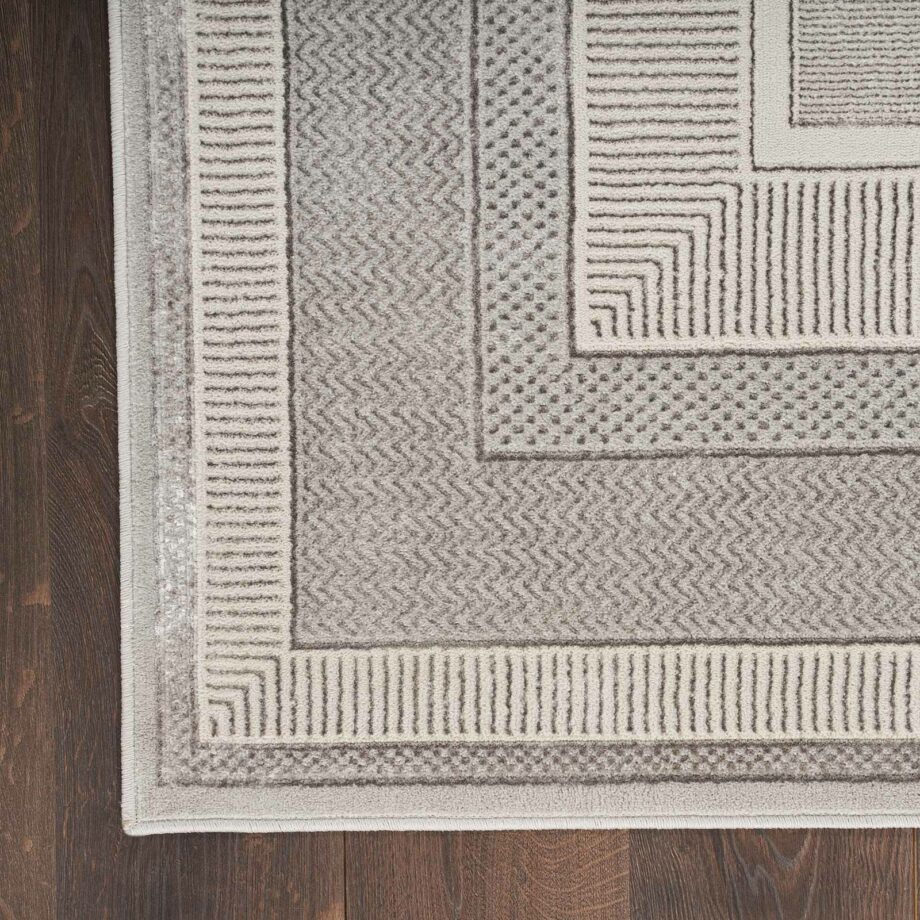 Nourison rug Glitz GLZ07 SILVR SILVER 5x7 099446911759 CR