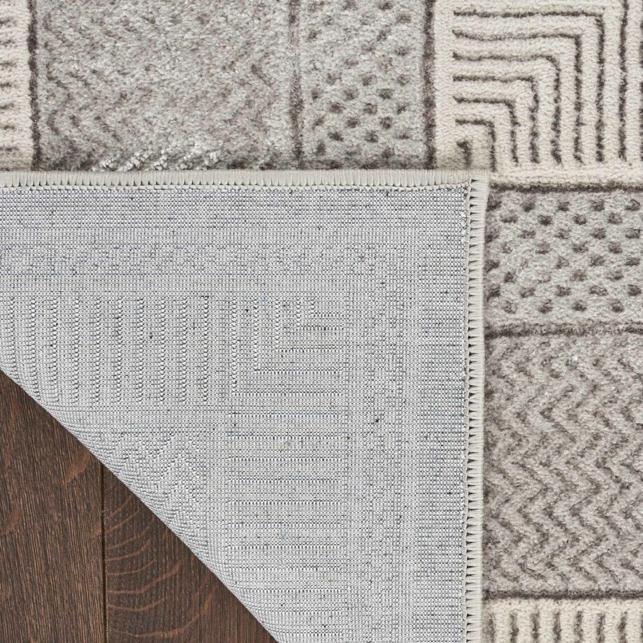 Nourison rug Glitz GLZ07 SILVR SILVER 5x7 099446911759 CRB