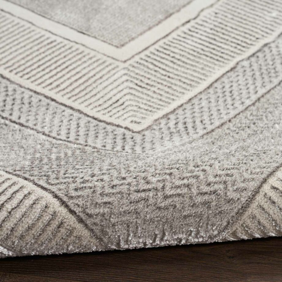 Nourison rug Glitz GLZ07 SILVR SILVER 5x7 099446911759 TX01