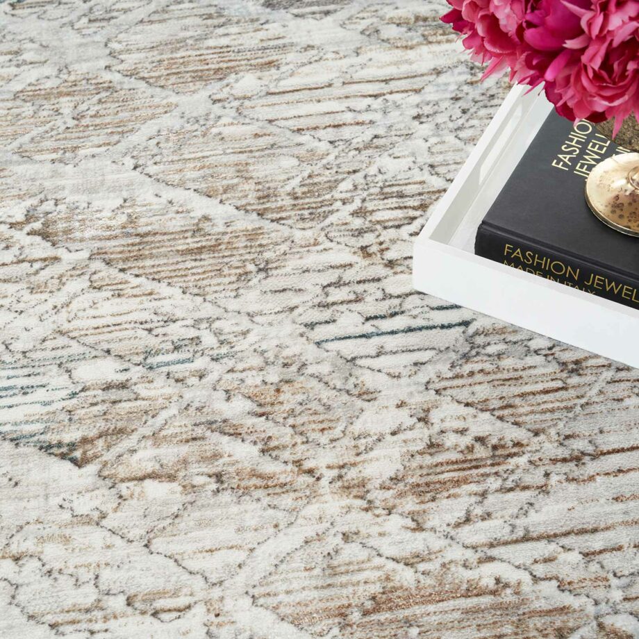 Nourison rug Glitz GLZ11 GRYMT GREY MULTICOLOR 5x7 099446912022 interior 2