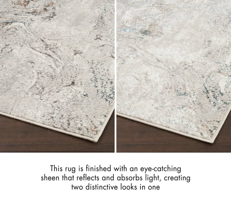 Nourison rug Glitz GLZ20 GRYMT GREY MULTICOLOR 5x7 099446951090 TX03