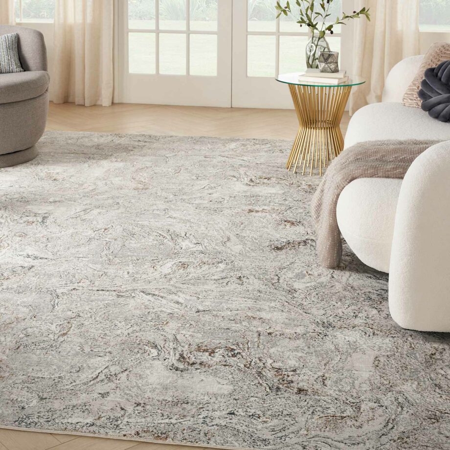 Nourison rug Glitz GLZ20 GRYMT GREY MULTICOLOR 8x10 099446951106 interior 1
