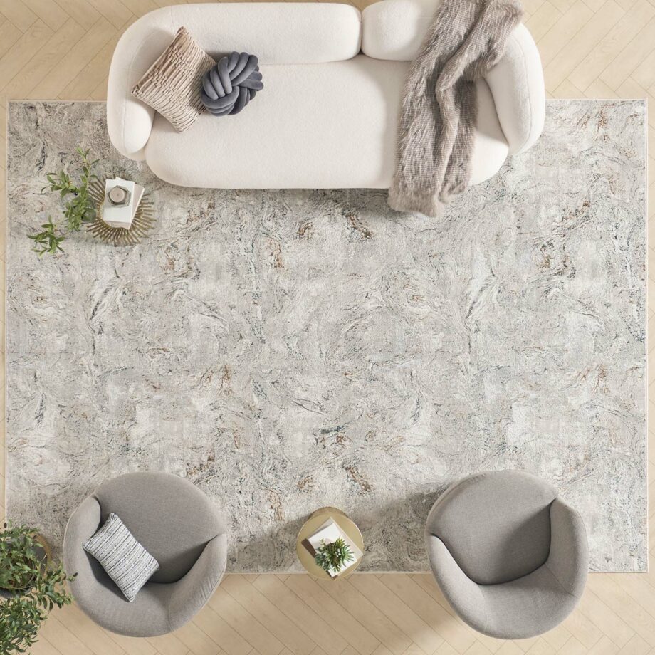 Nourison rug Glitz GLZ20 GRYMT GREY MULTICOLOR 8x10 099446951106 interior 4