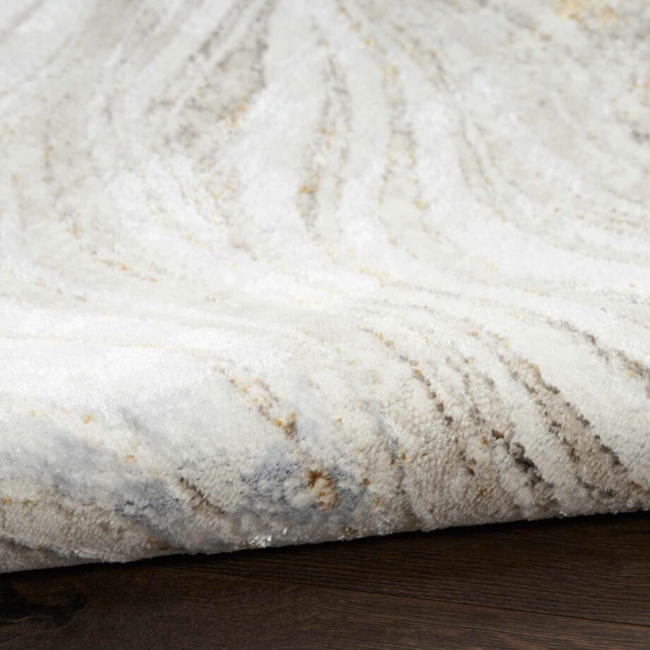 Nourison rug Glitz GLZ22 GRYGD GREY GOLD 5x7 099446951205 TX01
