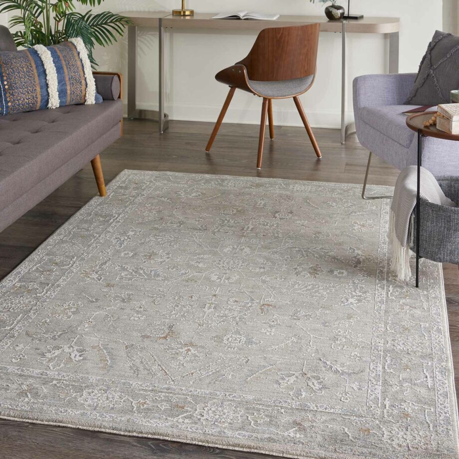 Nourison rug Infinite IFT01 LTGRY LIGHT GREY 5x8 099446805072 interior 1