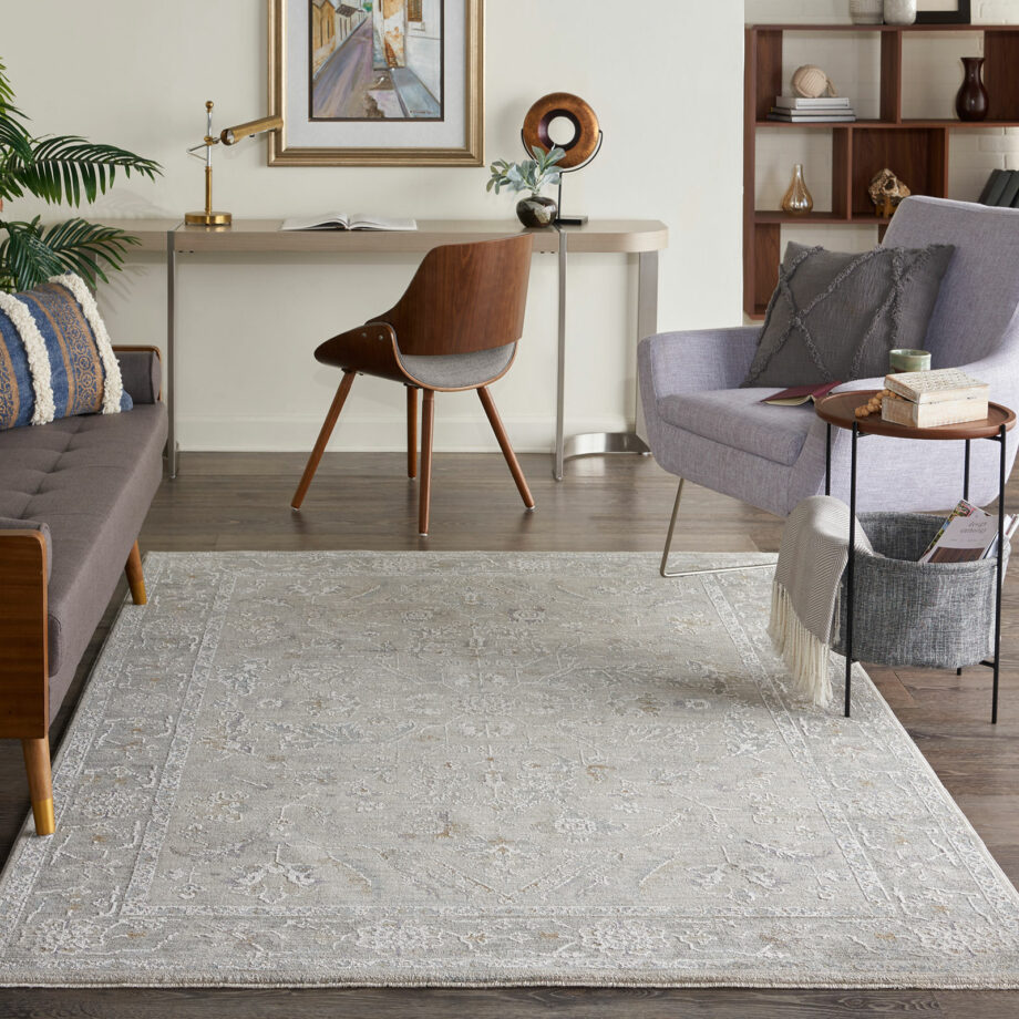 Nourison rug Infinite IFT01 LTGRY LIGHT GREY 5x8 099446805072 interior 3 1