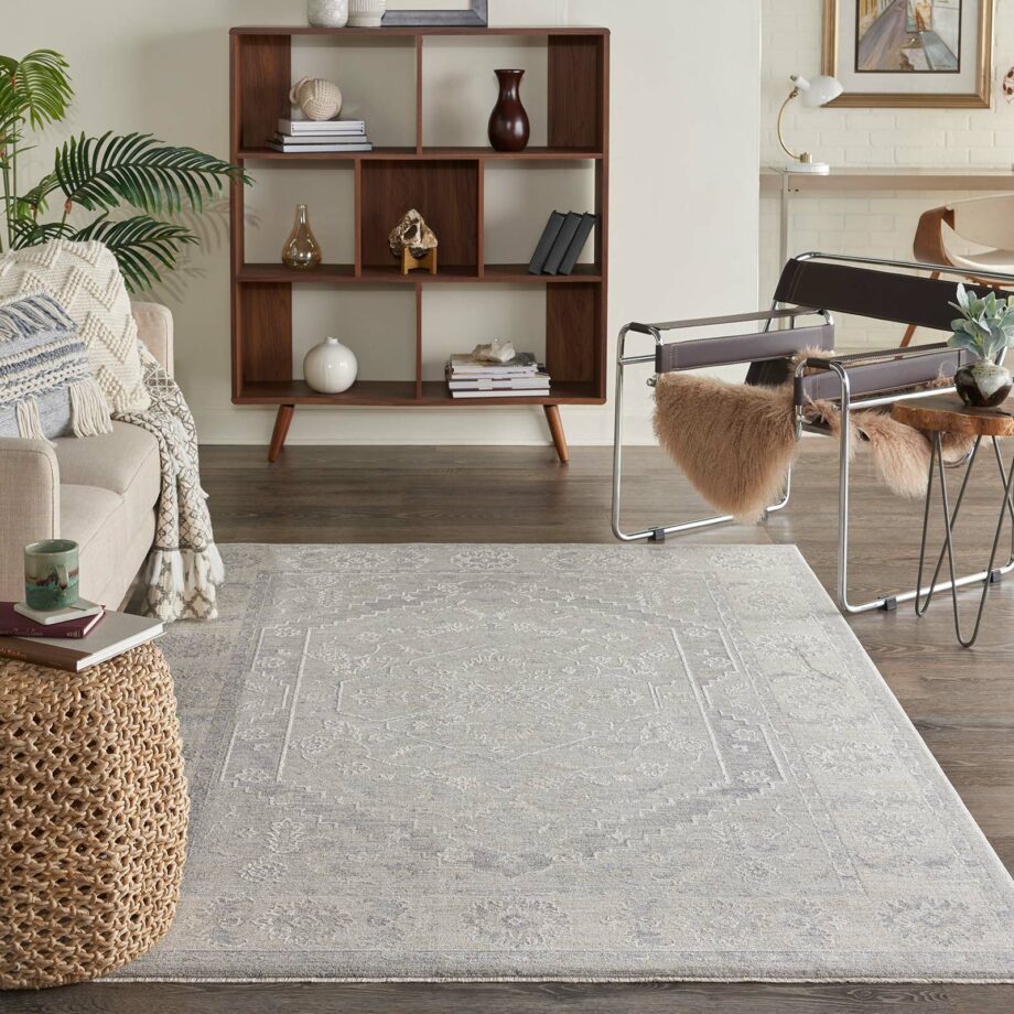 Nourison rug Infinite IFT02 GREY 5x8 099446805485 interior 3