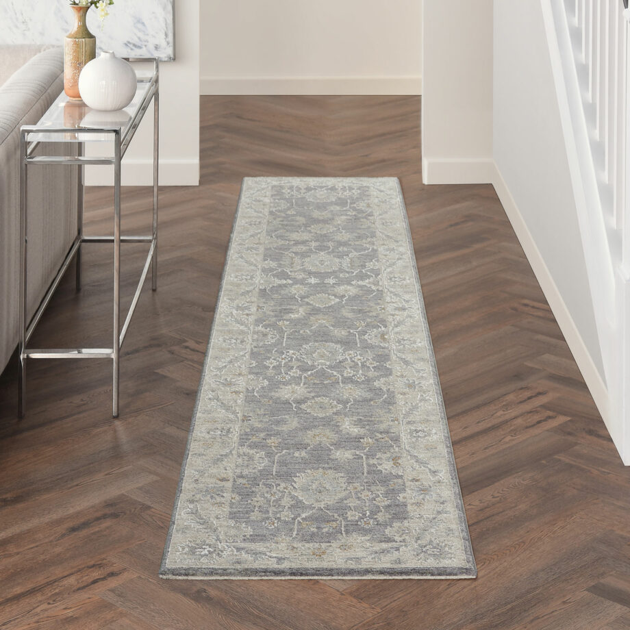 Nourison rug Infinite IFT03 CHARC CHARCOAL 2x10 099446805584 interior 1
