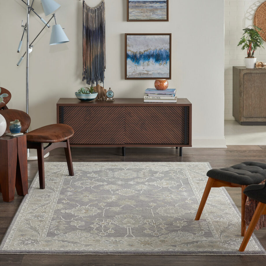 Nourison rug Infinite IFT03 CHARC CHARCOAL 5x8 099446805614 interior 3