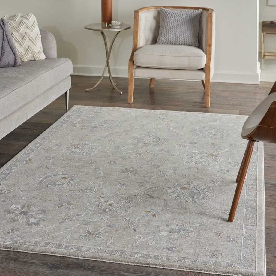 Nourison rug Infinite IFT04 LTGRY LIGHT GREY 5x8 099446805744 interior 1