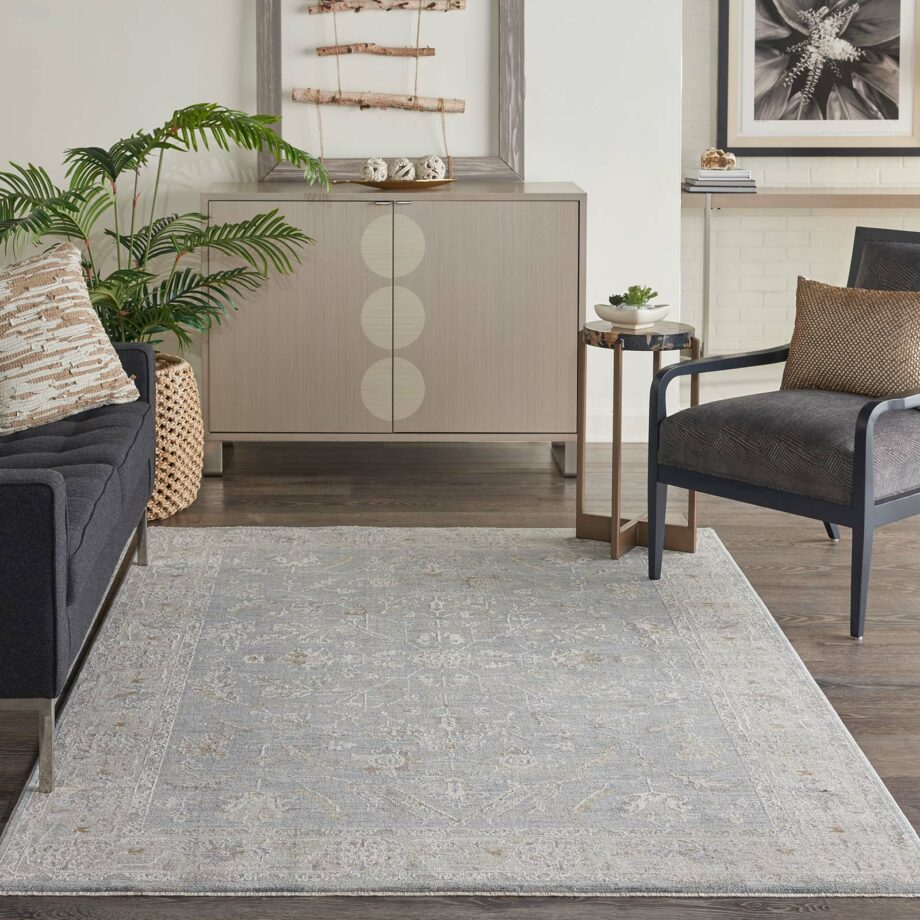 Nourison rug Infinite IFT05 BLUE 5x8 099446805867 interior 3