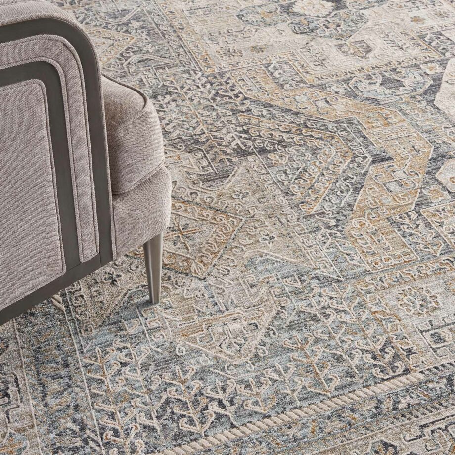Nourison rug Lynx LNX01 IVCHA IVORY CHARCOAL 12x16 099446082725 interior 2