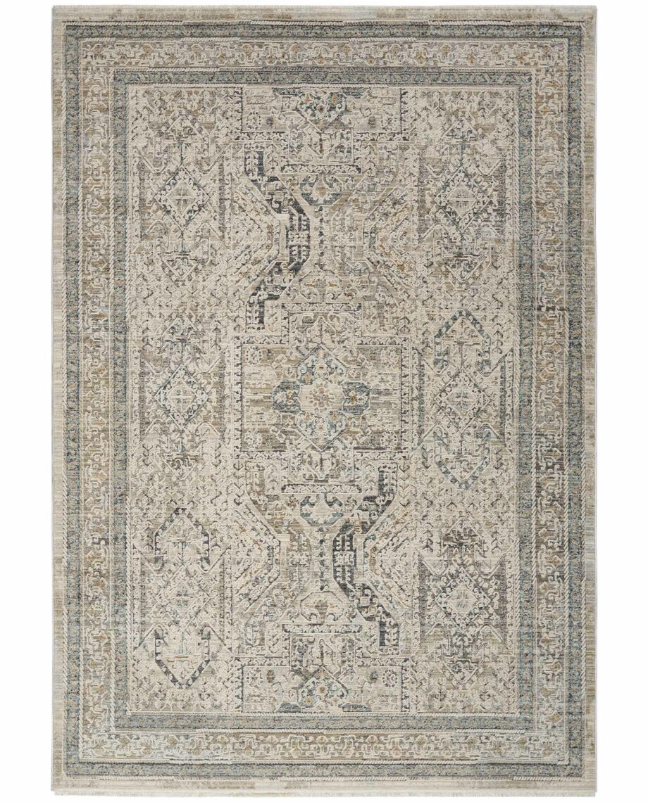 Nourison rug Lynx LNX01 IVGBL IVORY GREY BLUE 5x8 099446082169